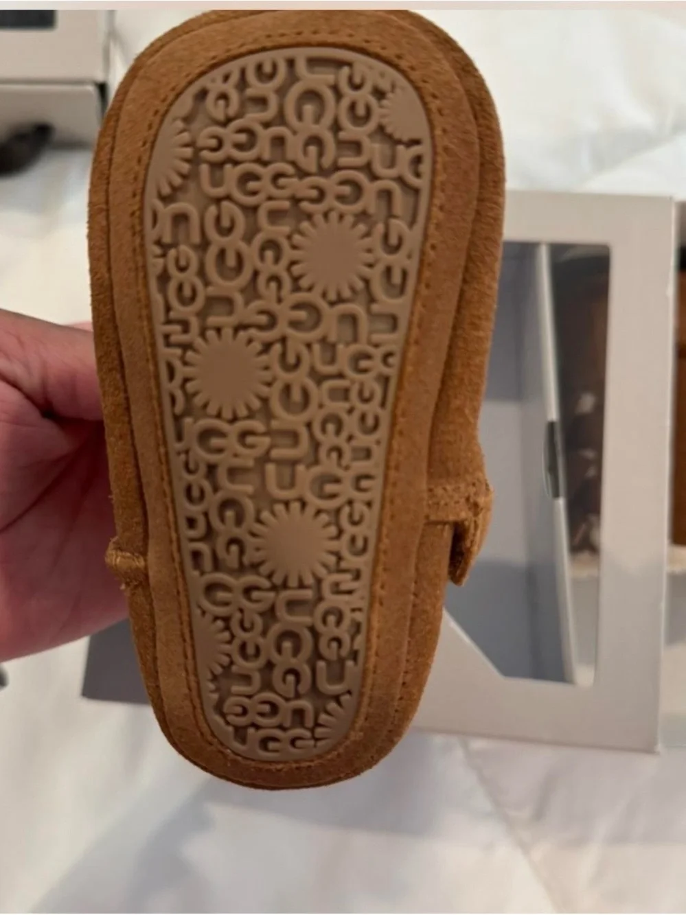 Kids Brown Shearling-Lined Booties